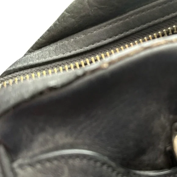 Coach Black Leather Satchel - Picture 2 of 16